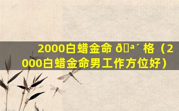 2000白蜡金命 🪴 格（2000白蜡金命男工作方位好）